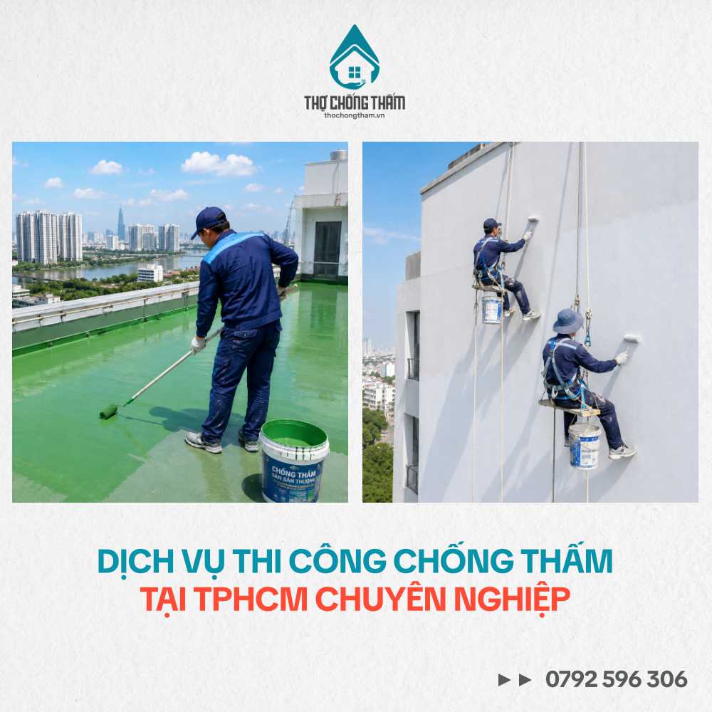 Dịch Vụ Thi Công Chống Thấm Tại TPHCM Chuyên Nghiệp