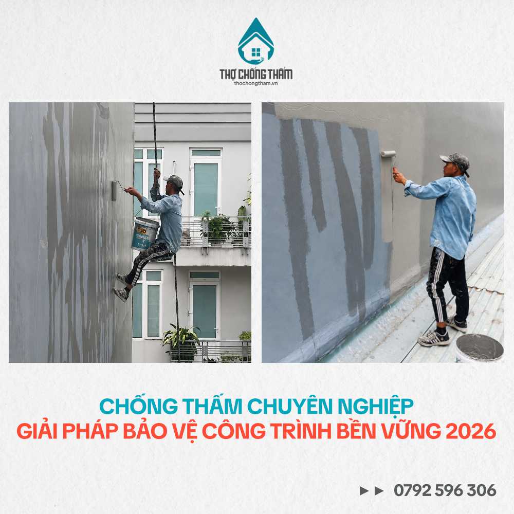 Chống Thấm Chuyên Nghiệp – Giải Pháp Bảo Vệ Công Trình Bền Vững 2026