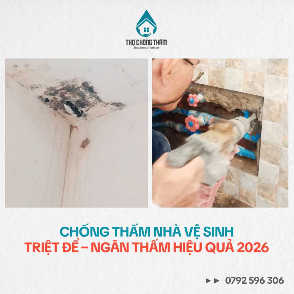 Chống Thấm Nhà Vệ Sinh Triệt Để – Ngăn Thấm Hiệu Quả 2026
