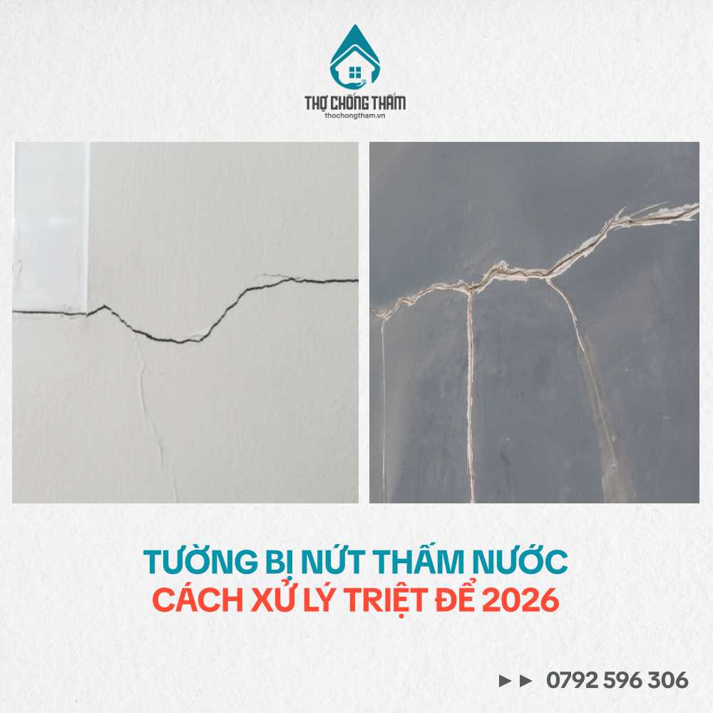 Tường Bị Nứt Thấm Nước – Cách Xử Lý Triệt Để 2026