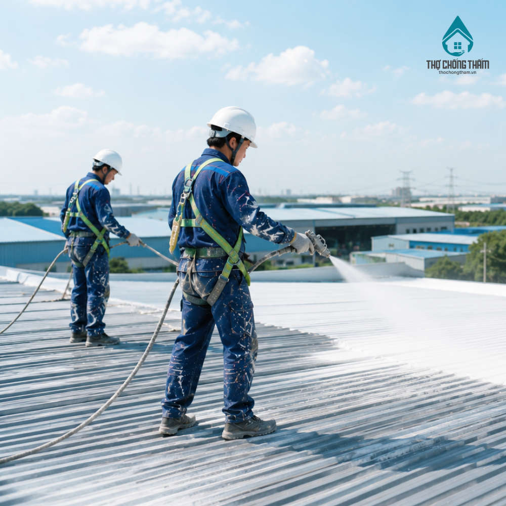 Chống Thấm Mái Tôn Nhà Xưởng Hiệu Quả Và Tiết Kiệm