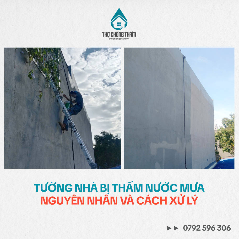 Tường Nhà Bị Thấm Nước Mưa: Nguyên Nhân Và Cách Xử Lý