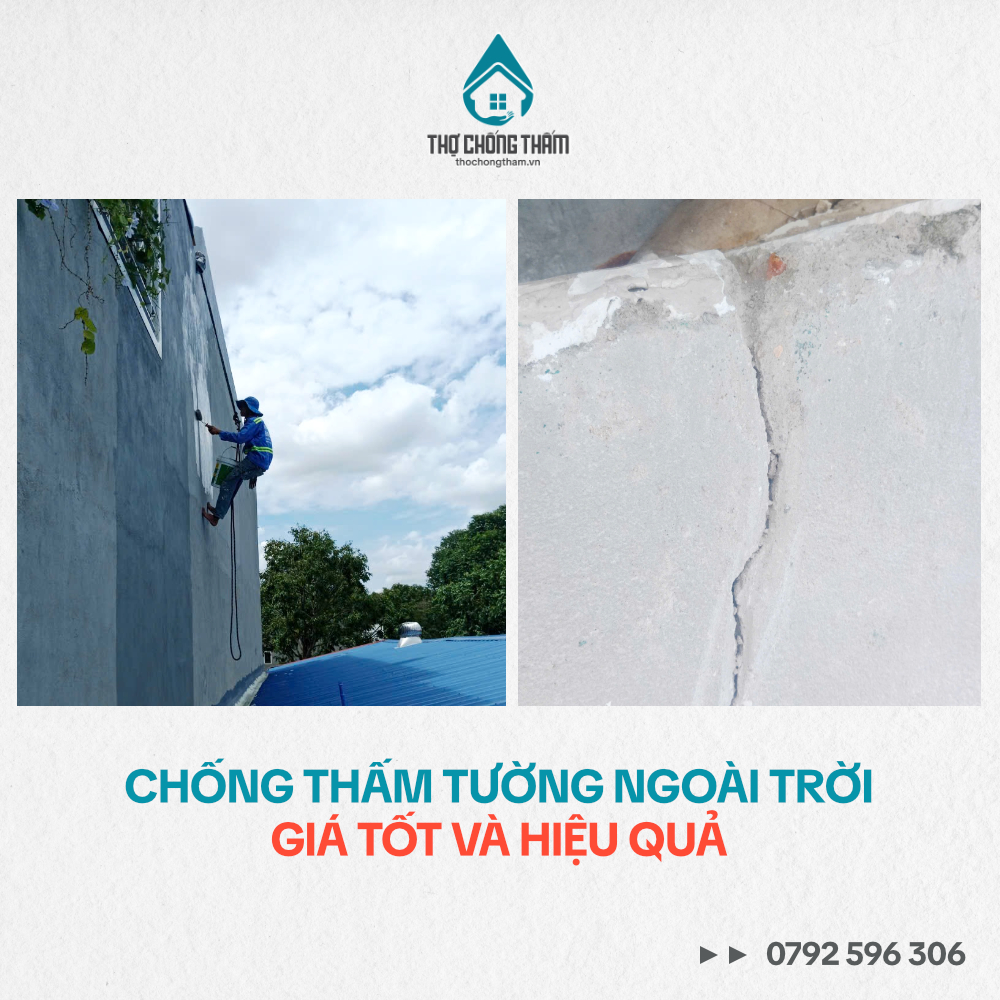 Chống Thấm Tường Ngoài Trời Giá Tốt Và Hiệu Quả