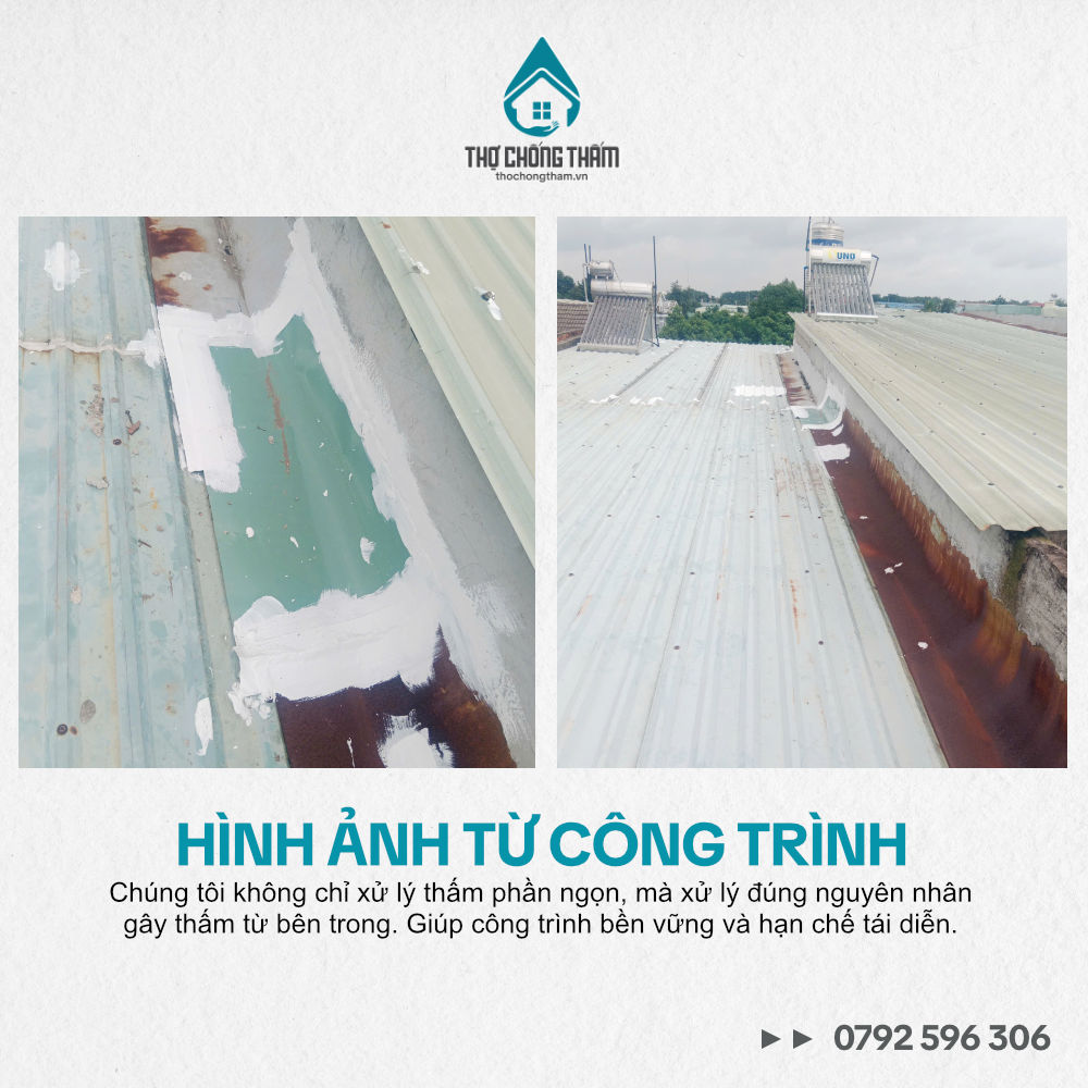 Chống Thấm Mái Tôn Nhà Trọ